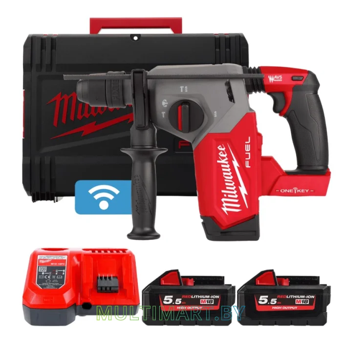 Перфоратор Milwaukee M18 ONEFHX-552X 4933478504 (с 2-мя АКБ, кейс)